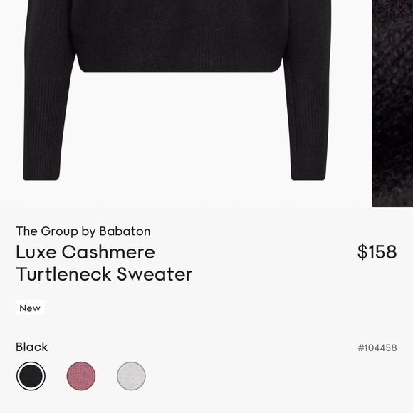 Aritzia Cashmere Sweater Size M NEW - Picture 5 of 5